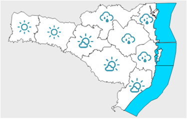 Tempo em Santa Catarina