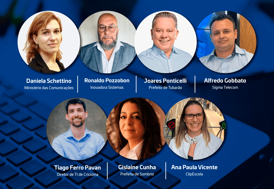 Convidados Painel Online das Cidades Digitais do Sul de SC