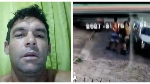 Desaparecimento de Diego Scott é cercado de mistério e contradições nas falas dos policiais #Pracegover Na foto, uma montagem com duas imagens: à esquerda o rosto de Diego Scott e à direita ele sendo levado por policiais