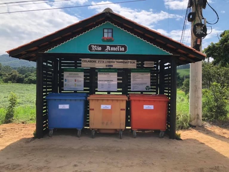 Braço do Norte lança projeto piloto para armazenamento de lixeiras no interior do município