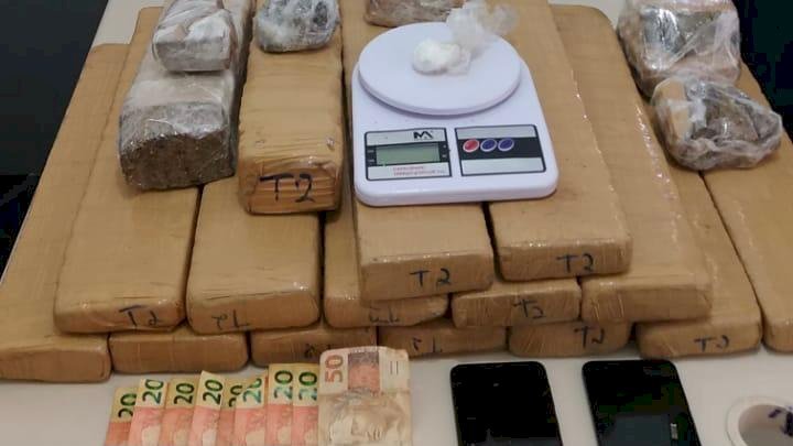 Polícia Militar apreende 21 kg de maconha em Criciúma