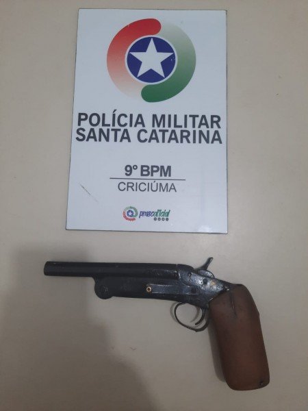 arma #Pracegover Foto: na imagem há uma arma de fogo