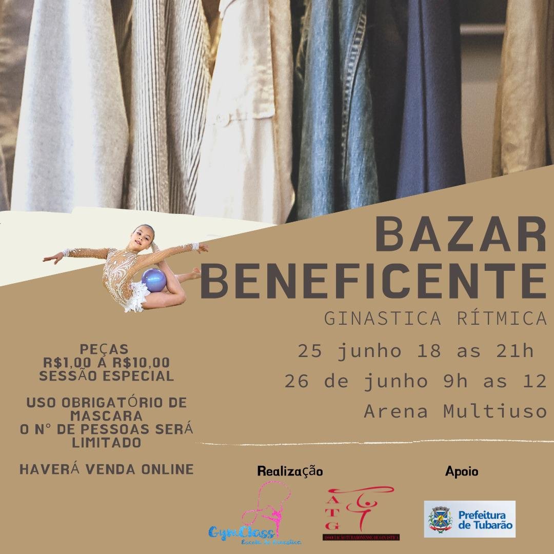 Bazar Beneficente é organizado em prol da ginástica rítmica de Tubarão
