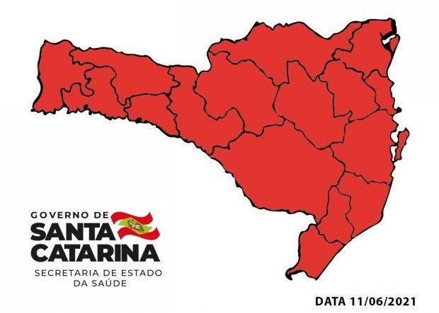 Matriz de Risco aponta todas as 16 regiões de Santa Catarina em situação gravíssima