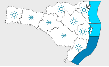 Sábado terá amanhecer com temperaturas negativas em Santa Catarina