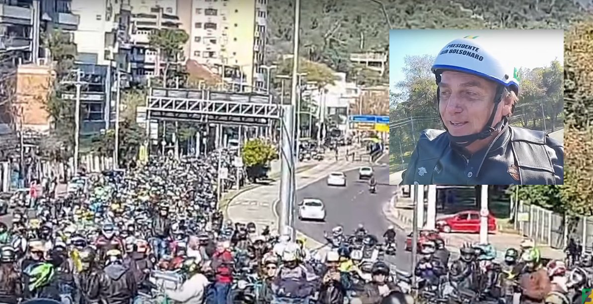 Bolsonaro participa de motociata em Porto Alegre 01
