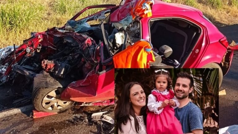 Família morre em colisão com caminhão na BR-282, no Oeste Catarinense