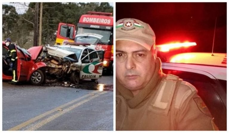 Policial Militar morre em acidente com pista congelada em Anita Garibaldi, na Serra Catarinense