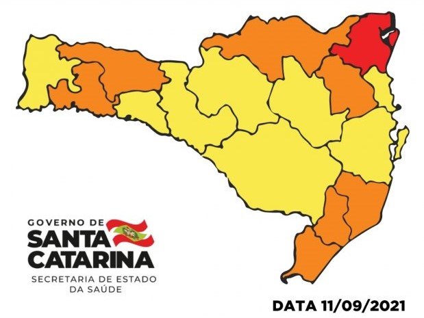 Matriz de Risco Covid-19 aponta apenas uma região de SC em nível gravíssimo