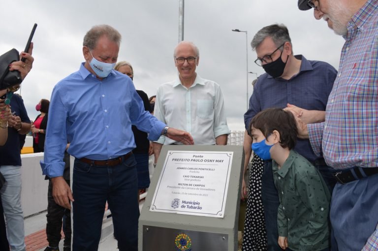 Ponte Prefeito Paulo Osny May, em Tubarão, é aberta ao trânsito