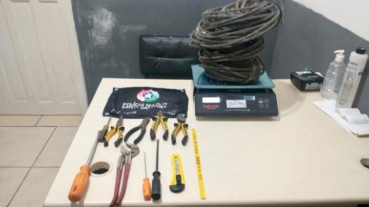 Homem é preso por furto de cabos de cobre em Criciúma