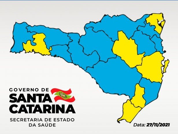 Coronavírus em SC: Matriz do Risco aponta 12 regiões no nível moderado e cinco no alto
