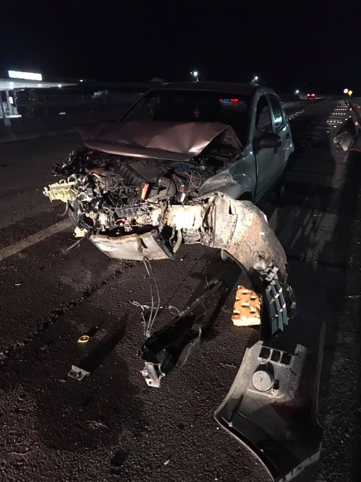 Motorista foge do local após acidente na BR-101, em Jaguaruna