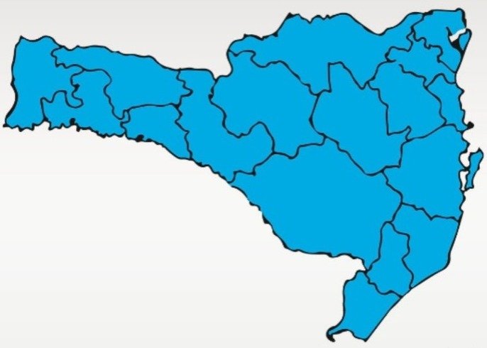 Em SC Após quase um ano e meio, pela primeira vez, mapa de risco apresenta todas as regiões em azul