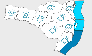 Sexta-feira segue a combinação de calor e umidade em Santa Catarina