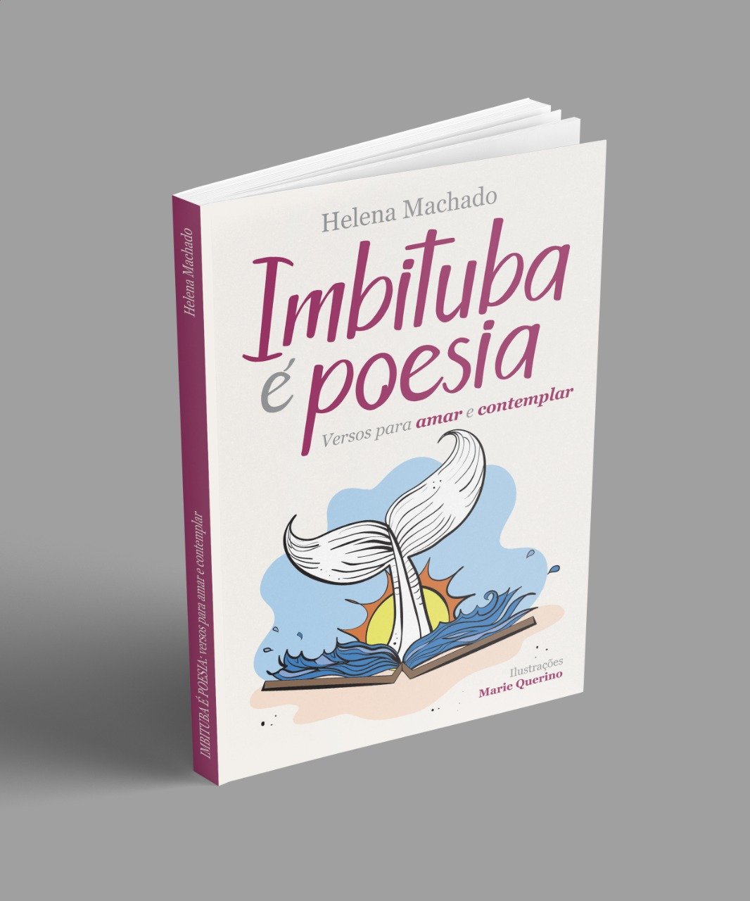 Lançamento Livro_Imbituba é Poesia_Helena Machado #Pracegover Foto: na imagem há um livro