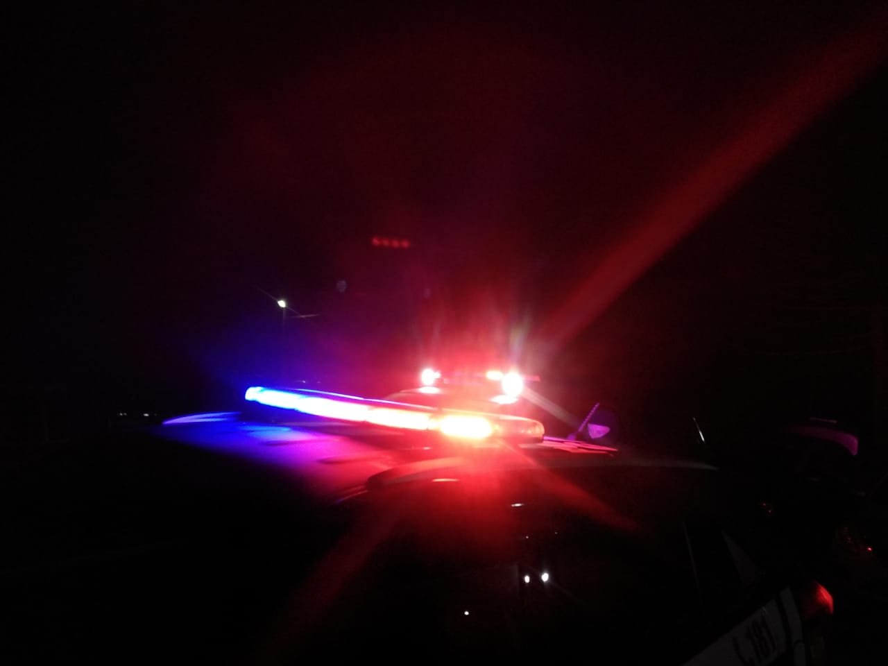 #Polícia 1 #PraCegoVer Na foto, o giroflex de uma viatura policial