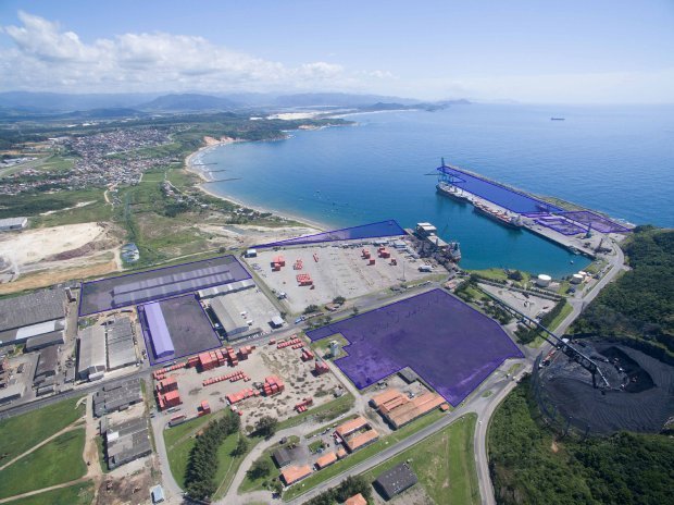 #ParaTodosVerem Na foto, a vista aérea do porto de Imbituba