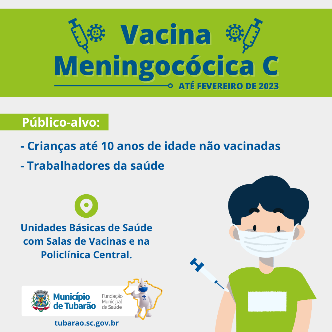 Vacina meningocócica C será disponibilizada até fevereiro de 2023