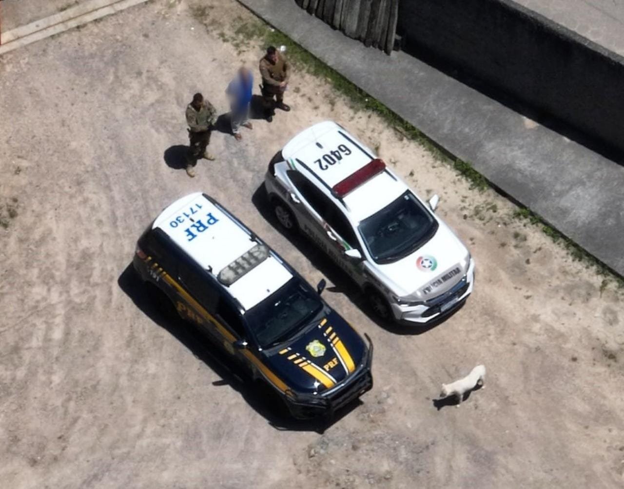 Ação conjunta PRF e PM prende em Palhoça homem condenado por homicídio no Paraná