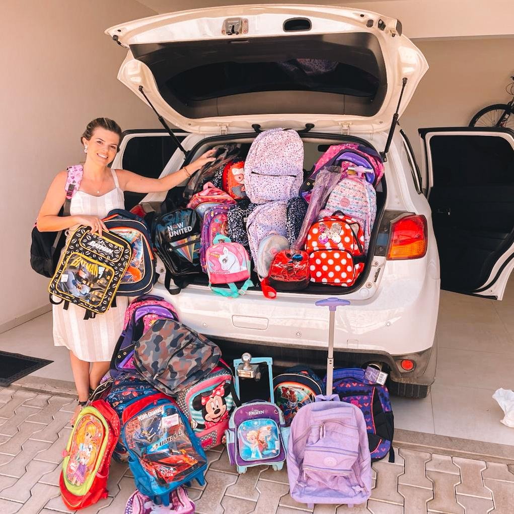 campanha busca arrecadar mochilas e material escolar para estudantes em vulnerabilidade social
