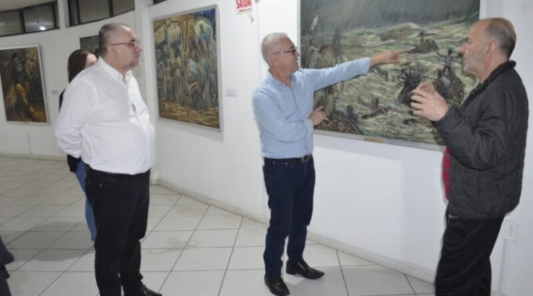 Prefeito de Tubarão presta homenagem a Willy Zumblick no aniversário de 110 anos do pintor