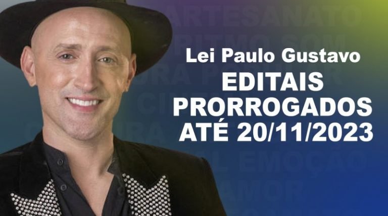 Laguna prorroga inscrições para editais da Lei Paulo Gustavo até 20 de novembro