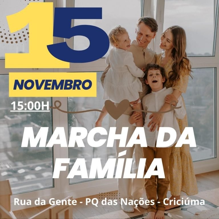 Comissão organiza Marcha da Família 2023, em Criciúma