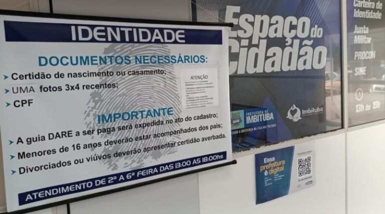 Espaço cidadão amplia atendimento para emissão de carteiras de identidade