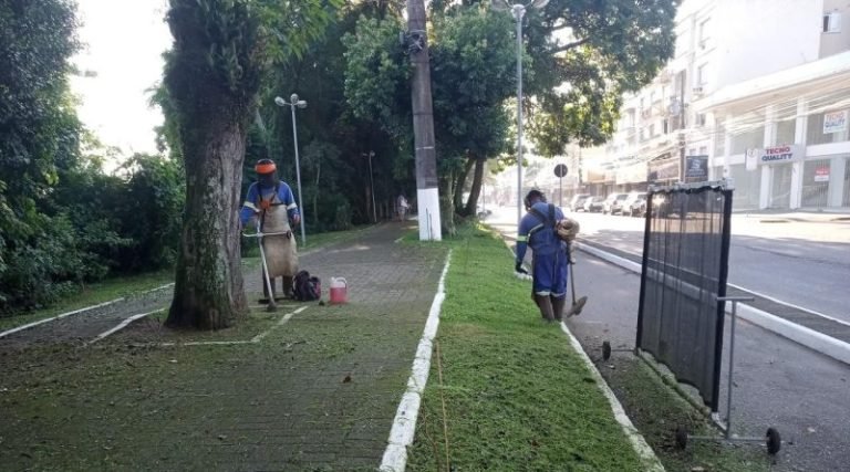 Equipes de serviços públicos cumprem cronograma em vários bairros
