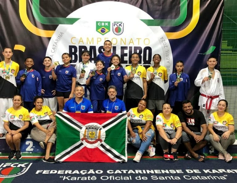 Equipe criciumense brilha na etapa SC do Brasileiro de Karatê