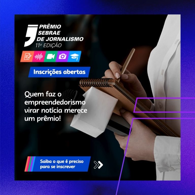 Prêmio Sebrae de Jornalismo em SC: R$50 mil em premiação
