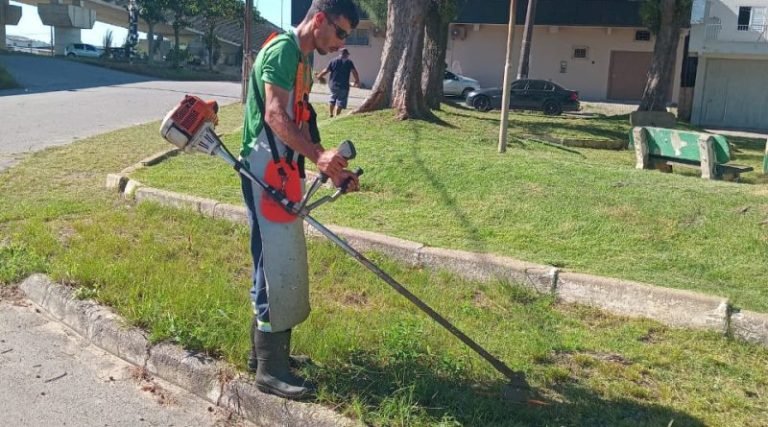 Reforço na manutenção das praças: Fundação irmã vera em ação