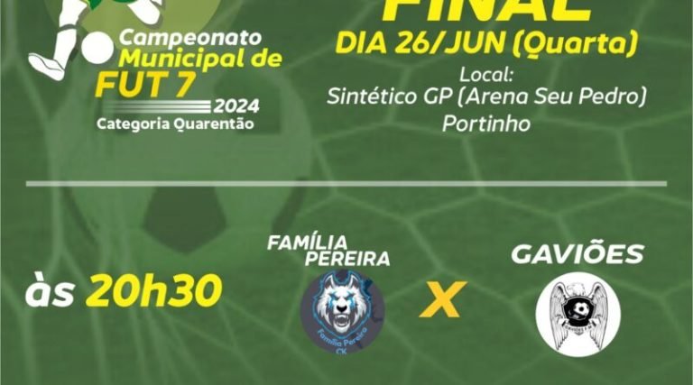 Final do Campeonato de Fut7 quarentão acontece nesta quarta em Laguna