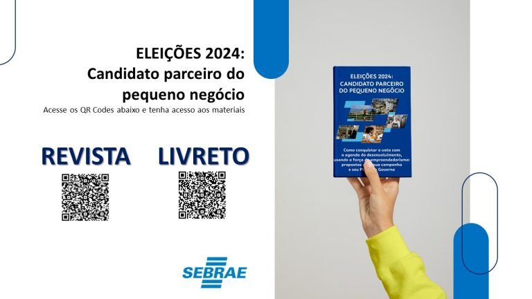 Sebrae/SC lança guia em apoio a candidatos às eleições 2024 focado em pequenos negócios