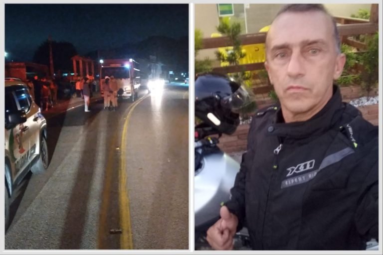 Homem de 63 anos morre atropelado por caminhão na SC-390 em Tubarão