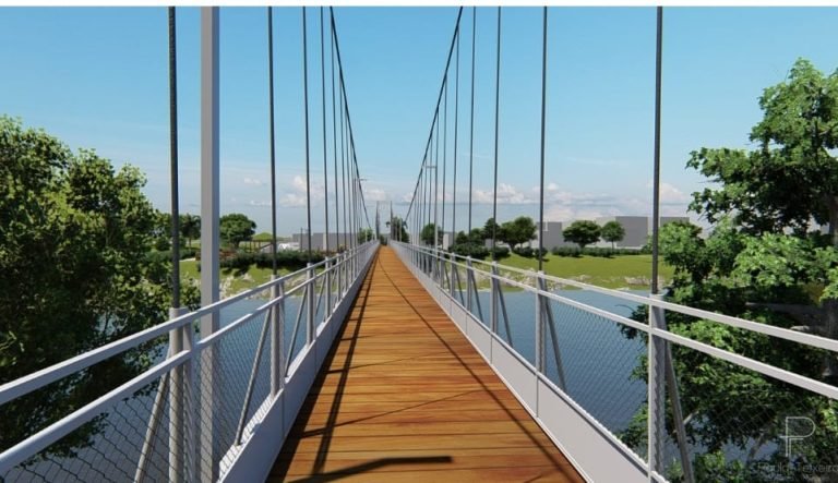 Prefeito Eder Mattos autoriza início das obras da Ponte Pênsil em Meleiro