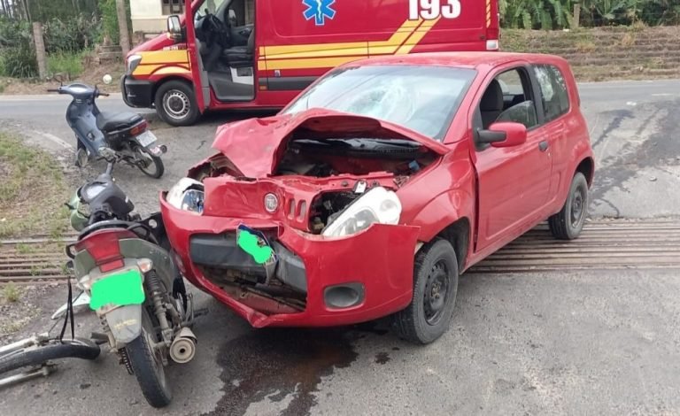 Acidente de motociclista deixa ferida em Urussanga