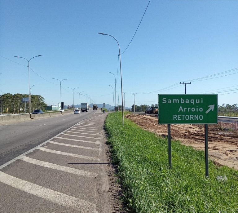 Obras das novas vias marginais fecham acesso ao Arroio Rosa em Imbituba