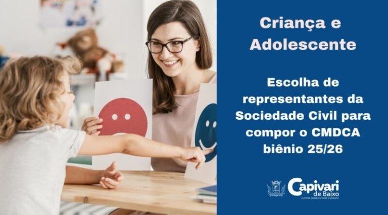 CMDCA abre inscrições para escolha de representantes da sociedade civil para o biênio 2025-2026