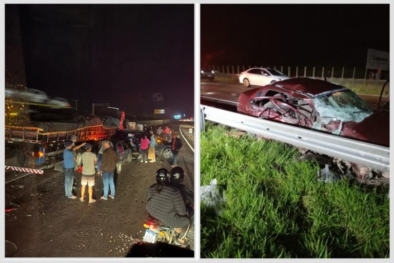 Mulher morre em acidente na BR-101; engavetamento ocorre no mesmo trecho em Laguna