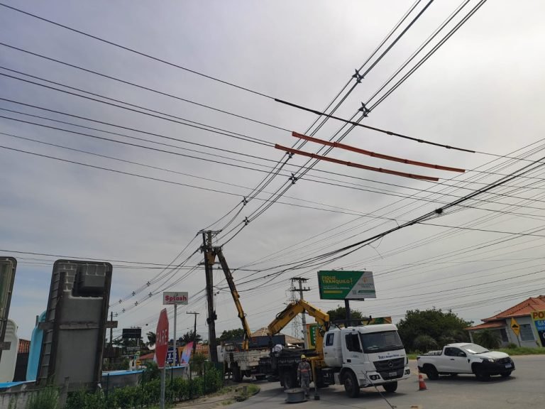Obras da Celesc garantem melhorias no fornecimento de energia em Garopaba