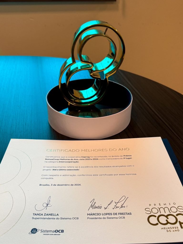 Ceprag conquista prêmio SomosCoop na categoria Intercooperação
