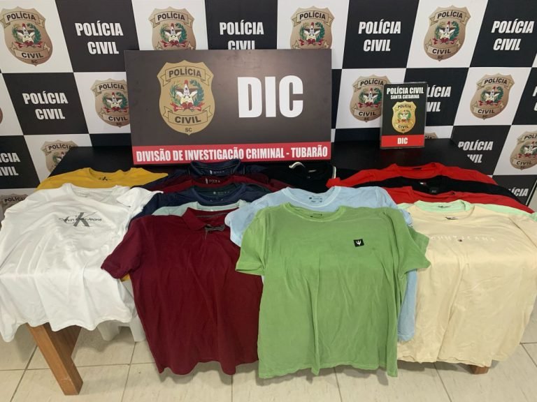 Polícia Civil de Tubarão recupera roupas furtadas e prende suspeitos