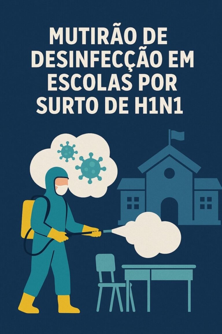 Capivari faz mutirão de desinfecção em escolas por surto de H1N1