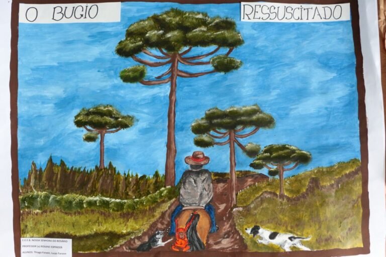 Em Lages, estudantes transformam palco da Sapecada em vitrine de arte e cultura serrana