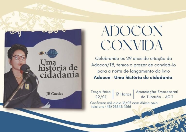 Adocon lança livro e celebra 29 anos de luta pelos consumidores