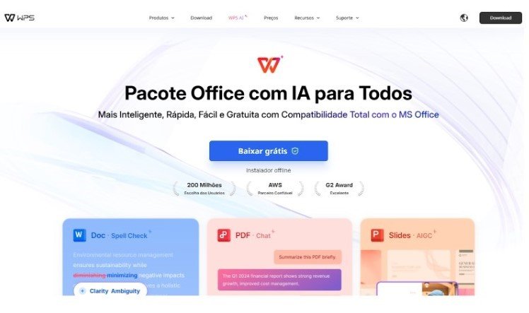 pacote Office gratuito