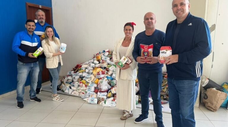 Amistoso entre Brasil e Coreia arrecada mais de 1 tonelada em Tubarão