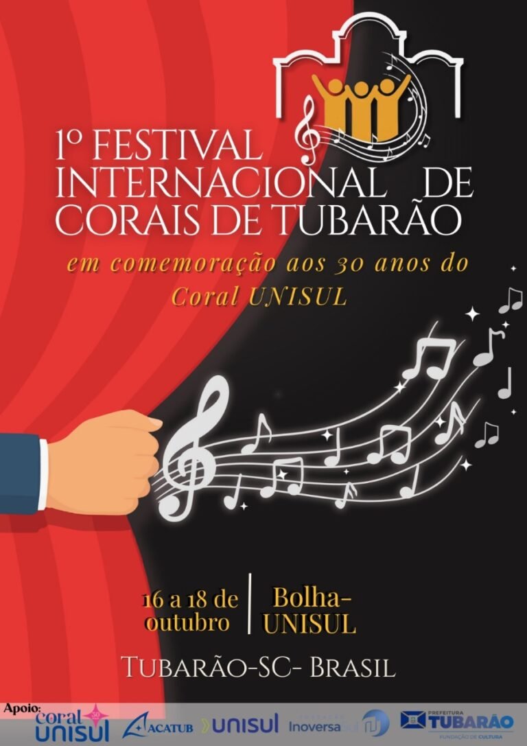 Festival celebra os 30 anos do Coral Unisul com grupos do Brasil e exterior
